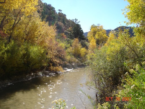 Our camp at Ferron was by the river.