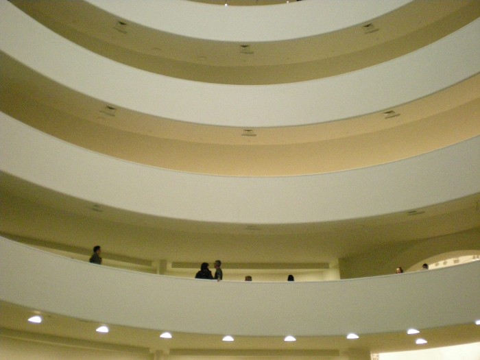 the interior space of the guggenheim