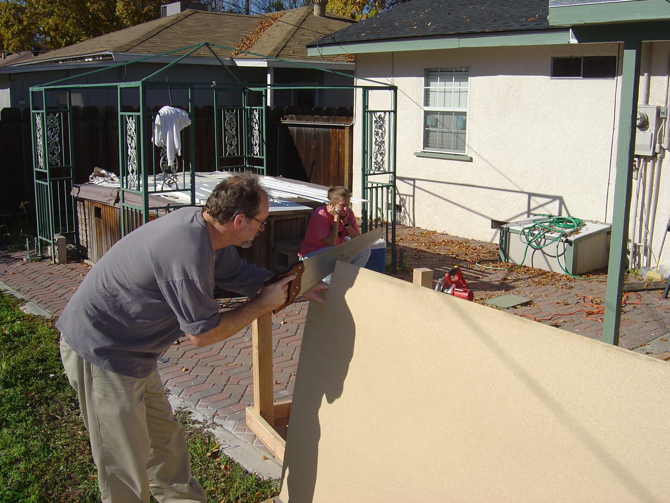 Building a table for Hannah's shop