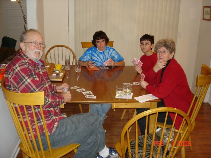 The boys wanted to play Pinochle in the evening while Carrie made dinner