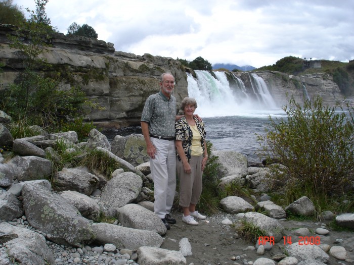 On our way to Nelson we stopped at the falls on the Wiarea River