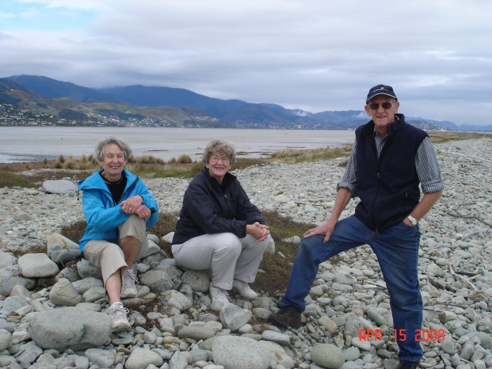 This is the Braithwaites on the Boulder Bar which forms the harbour at Nelson.  The City behind us.