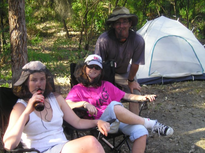 Fly nets at Blackwood river campsite.jpg