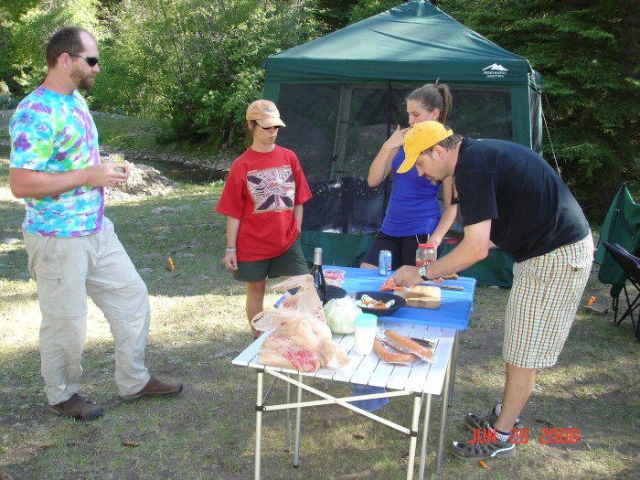 Everyone took a turn at dinner - this was Dave and Do's turn.