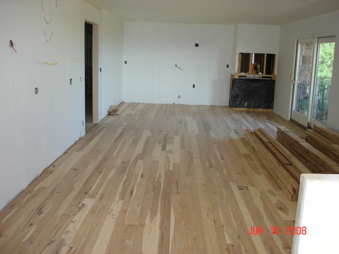 The floor, before the cabinets arrived.