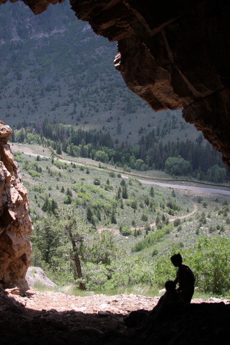 One day I hiked up to a cave with Mich and De.