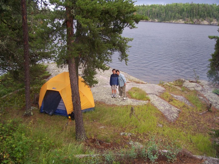 Camp at Lake Kishkatina