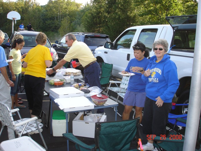 We began Jordan's game with some tailgating.