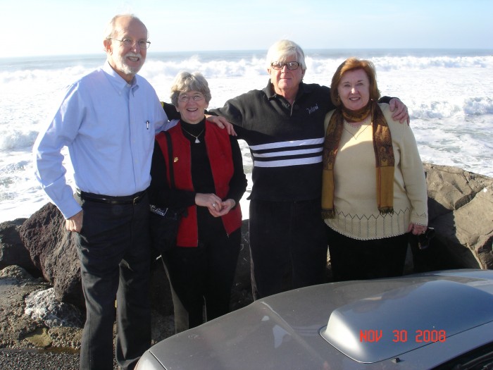 It was good to see Kay and Ken.  The waves were huge but no one was surfing there!