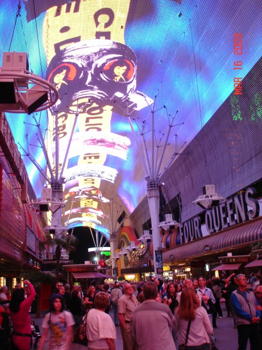 And enjoyed the laser light show on the mall on Fremont Street downtown.