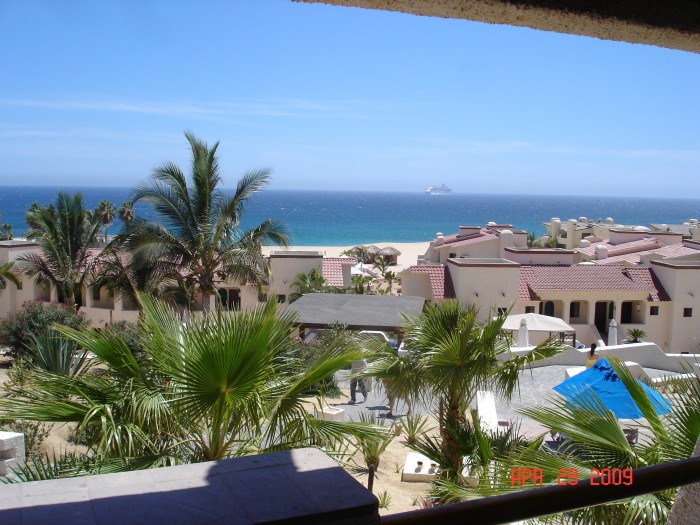 We watched the ocean a lot in Cabo.  We changed to a third story room in one of the larger buildings.