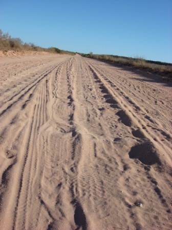 The only trouble with travelling in this part of the world is the roads, which are badly corrugated.  After a few hours travel you start to get carpal tunnel syndrome of the butt.  Its a bit better if you let some air out of your tires.  Also a bit of a blessing since it keeps a lot of people away, always a good thing.