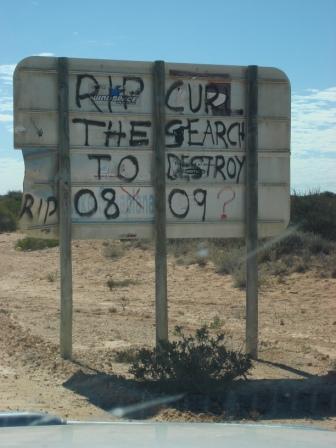 The locals were really upset when the promoters of the pro surfing tour wanted to stage an event in the area this year, fortunately it looks like they were successful in getting them to go somewhere else.