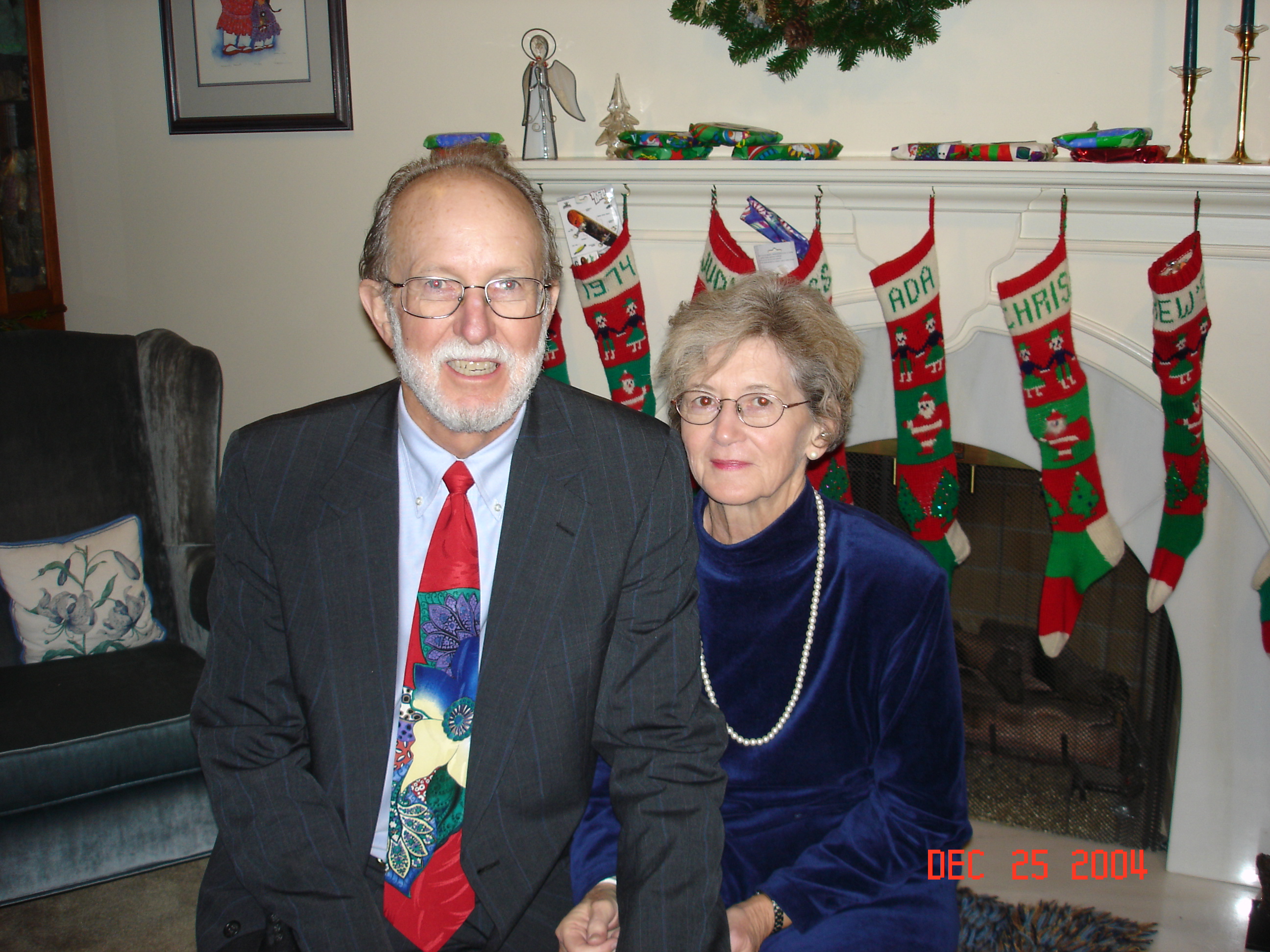 The Night Before Christmas, and we have our own stockings this year!  Thanks, Ada!