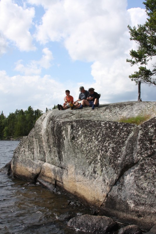 Family at our campsite on Babcock Island