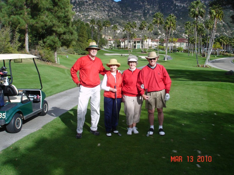 We golfed with the Harmons and Jean and Jan.