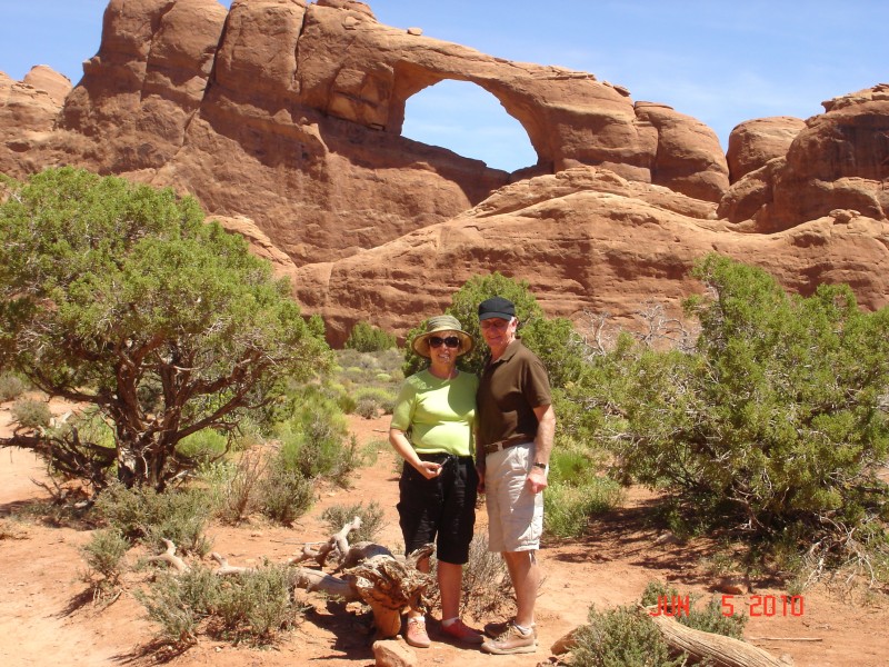 Brian and Bea at Arches