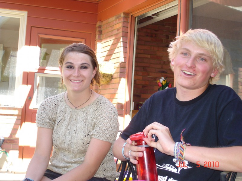 We had brats at Dave's with Michaela and Max.