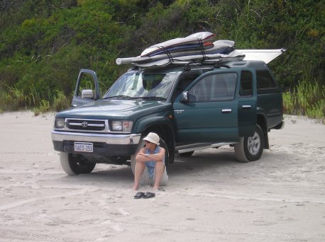 mum and the truck