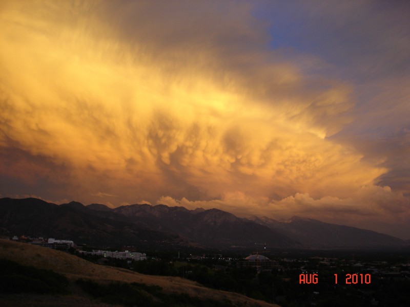 We have watched a lot of thunderstorms perform over the Wasatch Mountains