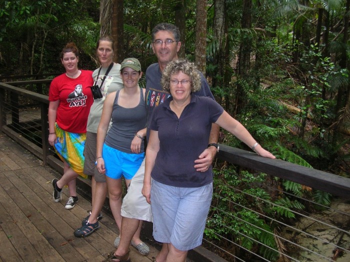 We spent the first night in the middle of the island in a rainforest area where there are some beautiful rainforests, streams and lakes.