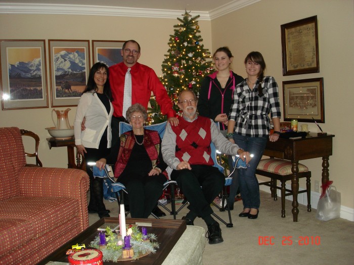 The family at dinner.