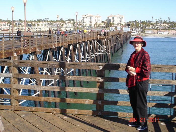 The pier at Oceanside.  Weather was great.