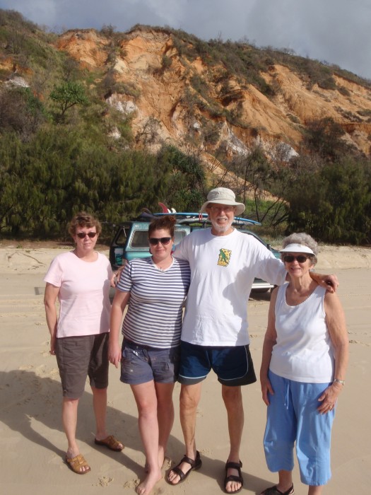 Touring the colored sands on the way to Double Island Pt.  this is where Dave jumped into the Quicksand!