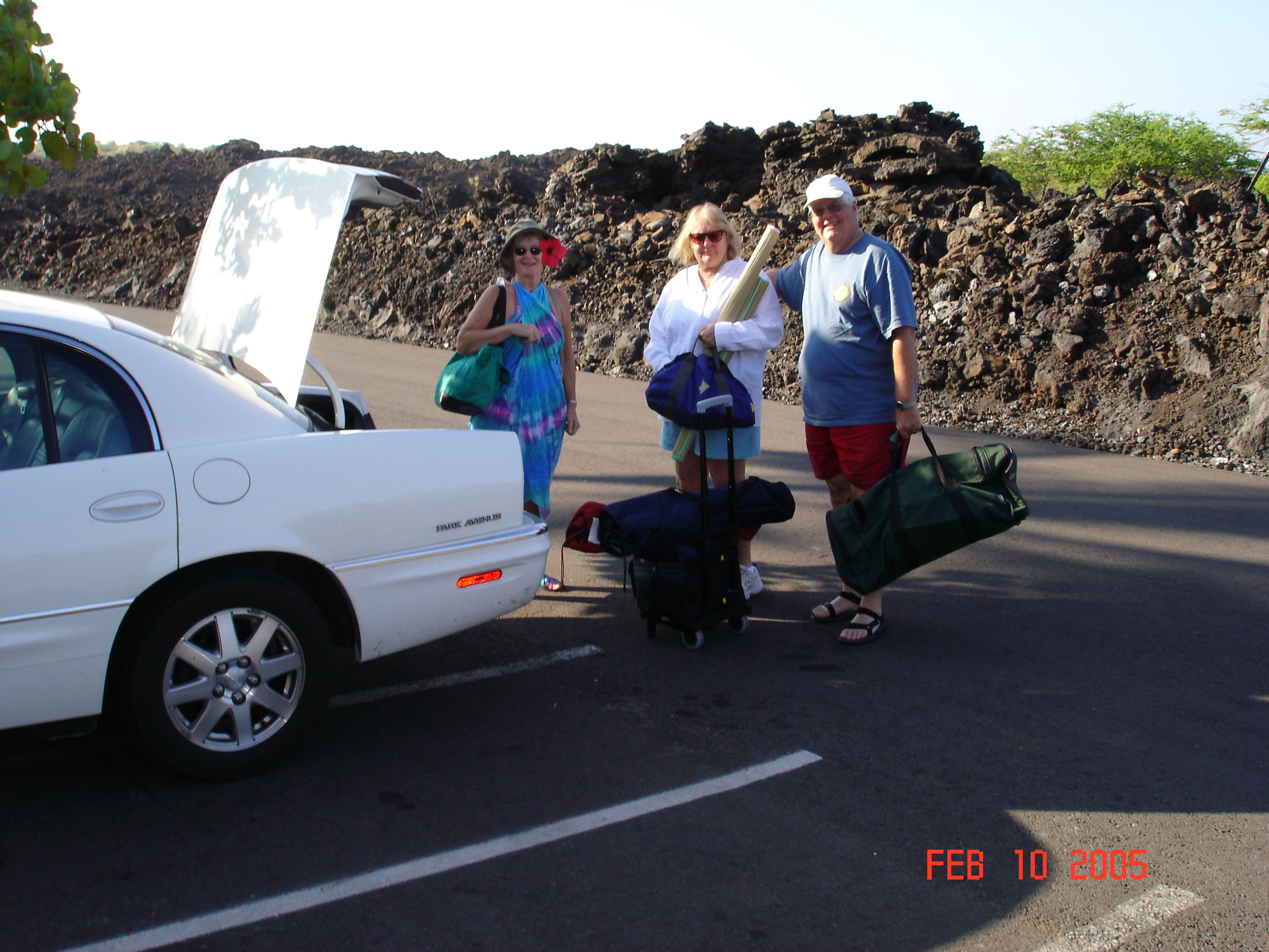 It was interesting to drive through the lava flows to get to the beach.