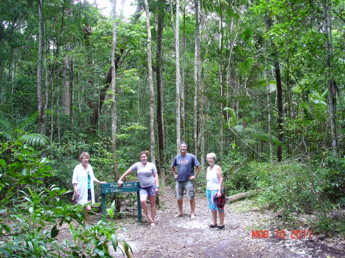 This is the coastal rain forest near Double Island Point where we saw the sea snake.