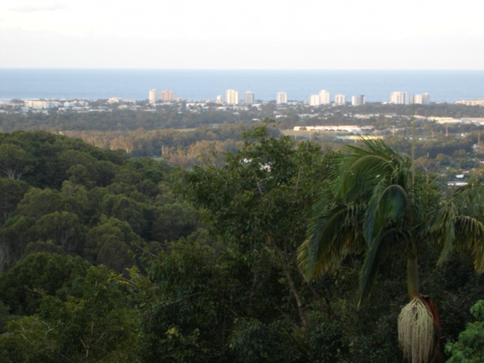 The view of the cities and the ocean.