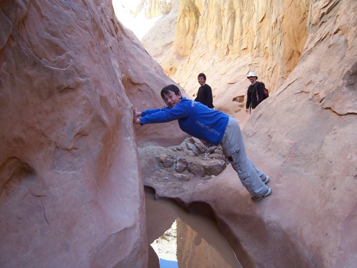 Jump!  Little Wild Horse slot canyon?