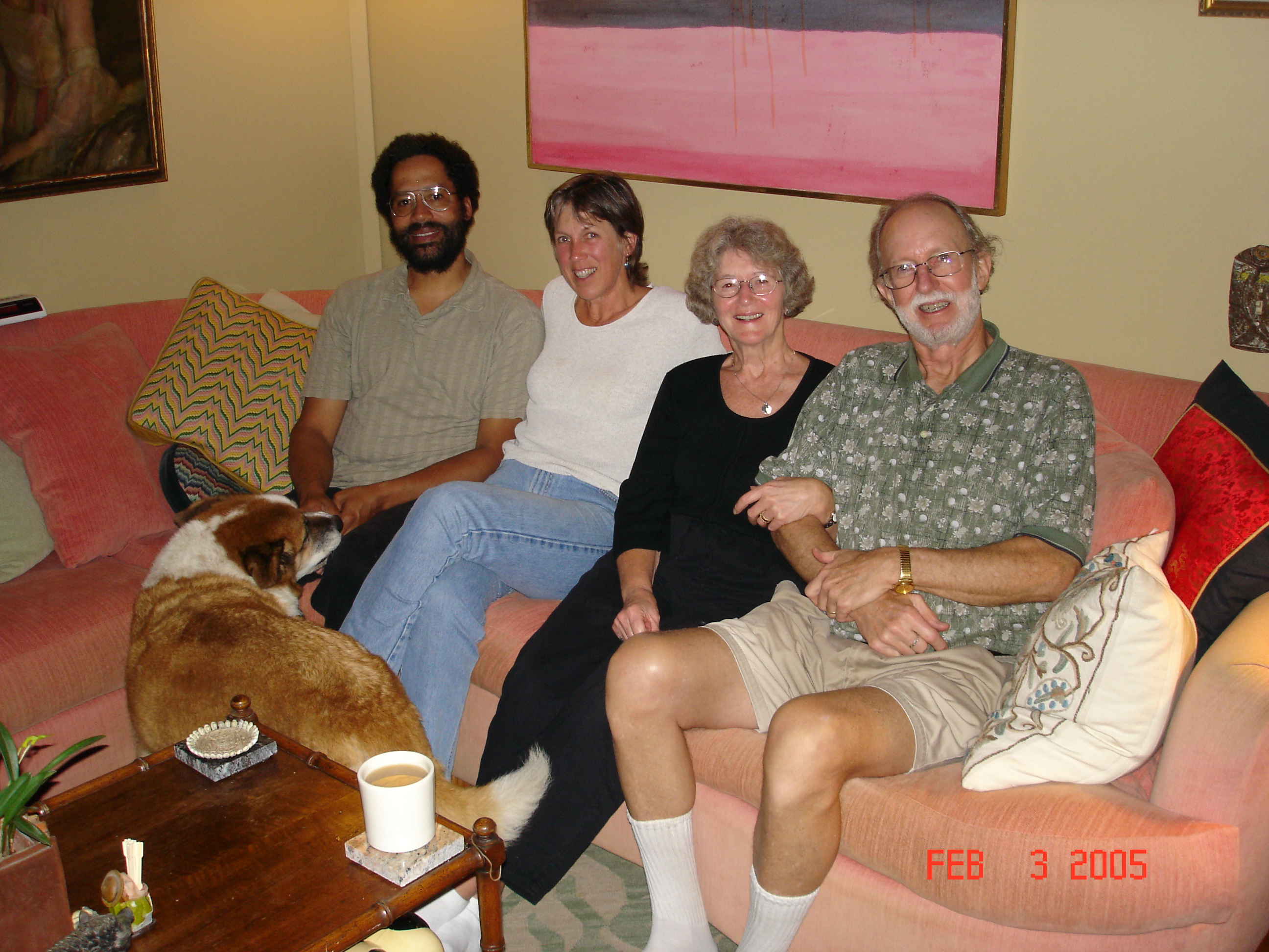 We had dinner with Frank and Zoey at their house in Volcano after touring the Park.  Frank hasn't changed at all - still an easy guy to be with and loving his work.