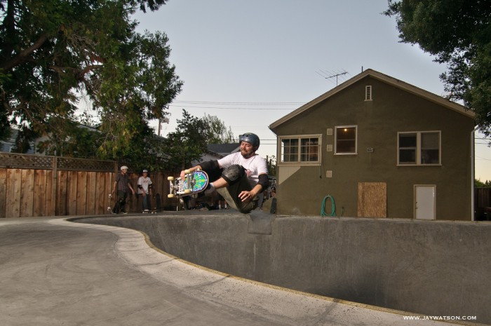 Frontside air shallow to deep