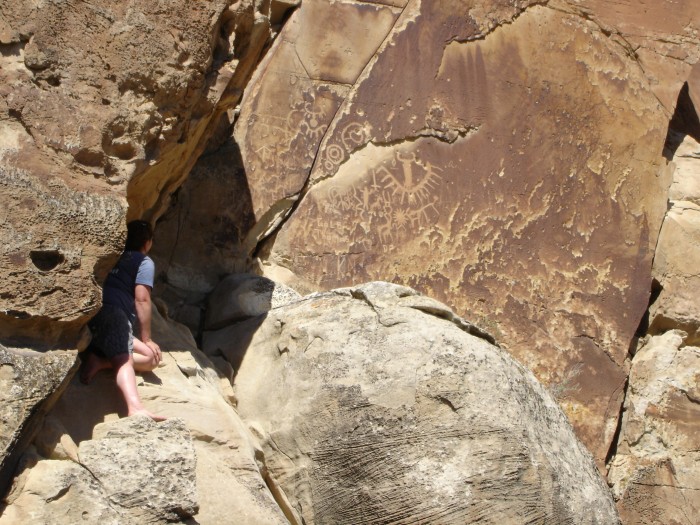 Pictographs along the Ferron River