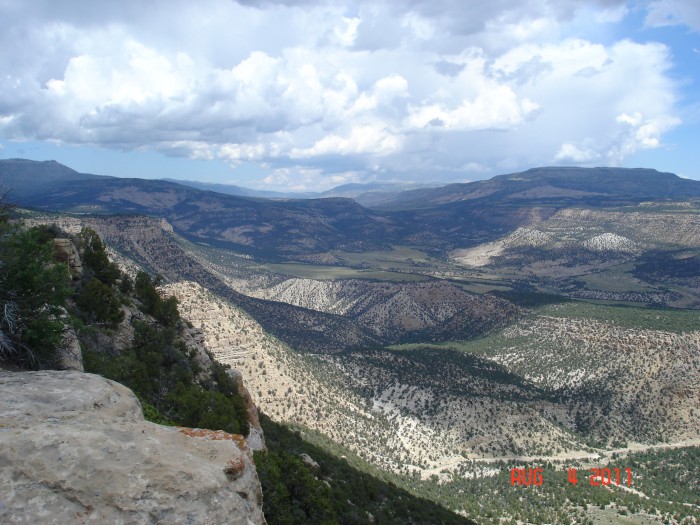 Enjoying the view of the frron River valley.