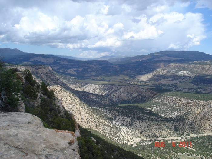 Enjoying the view of the frron River valley.