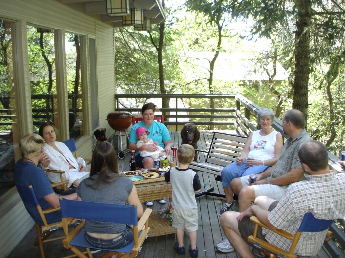 Our evening at Dave's cabin.