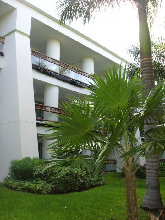 Our rooms were on the top floor, looking out over a &quot;lake&quot; and flamingos.