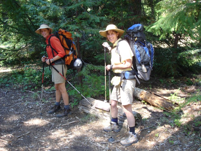 on the trail