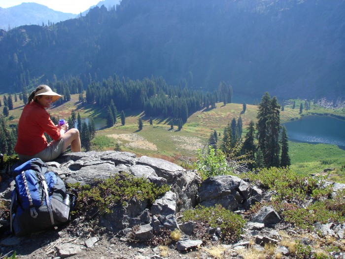 2nd day of hiking, overlooking our first camp site