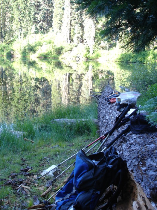 second camp site at Spirit lake