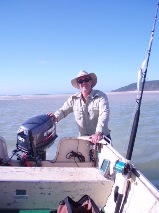 Nice and calm on the western side. That big old reel is a long way from Idaho John