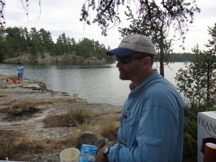 The fisherman in camp.