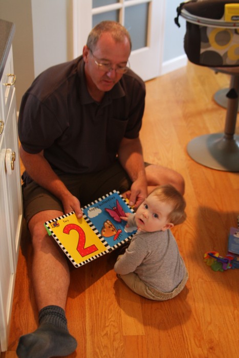 Mathilda likes her new bug book.