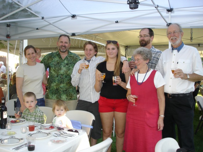The family group.