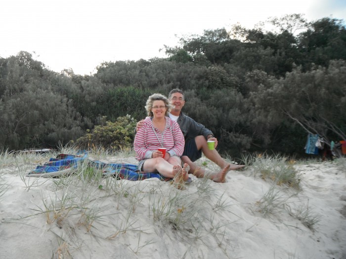 beach at sunset