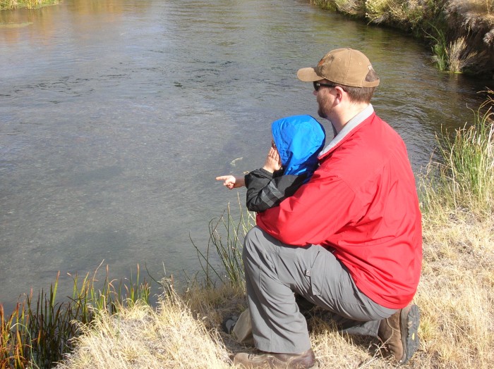 Steven and Jason spotting fish