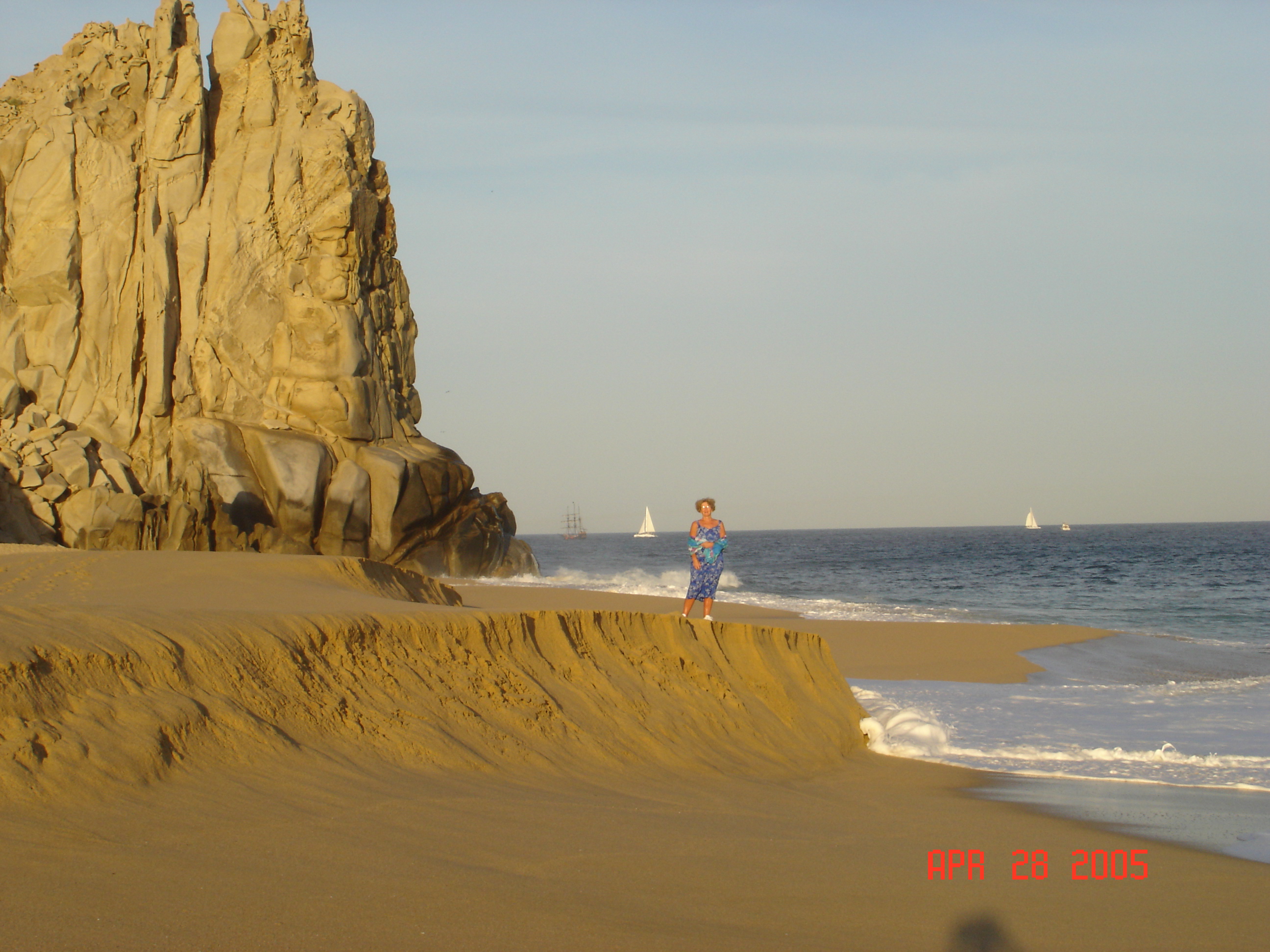 Walked on the beach at Solmar.