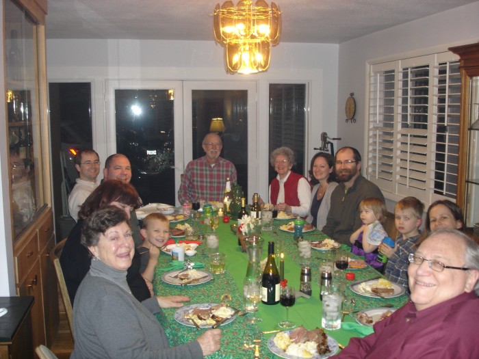 Dinner at the Maddens.